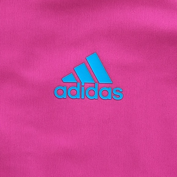 Adidas 💗Hot Pink and Turquoise Tennis/Track Jacket -Medium - Picture 4 of 5